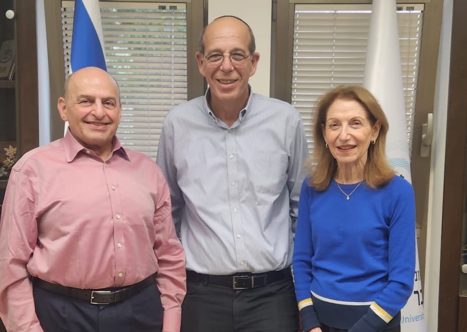 BFBIU Chair, Romie Tager KC (left); President Arie Zaban (centre); Esther Tager (right)