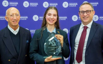 Immanuel College Student presented Bar-Ilan Award